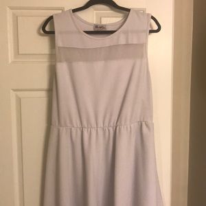 White Plus Size Skater Dress